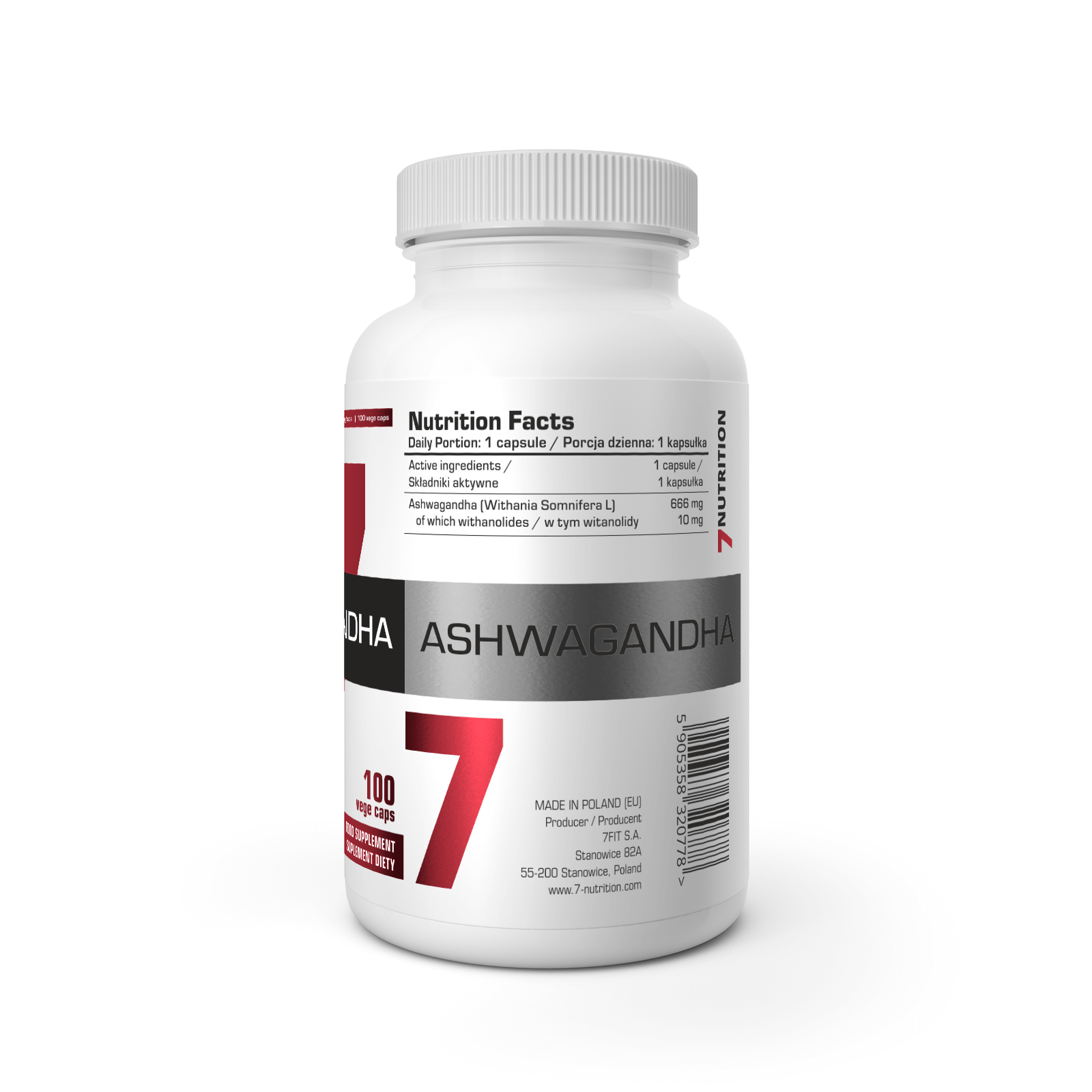 7Nutrition Ashwagandha 100db kapszula