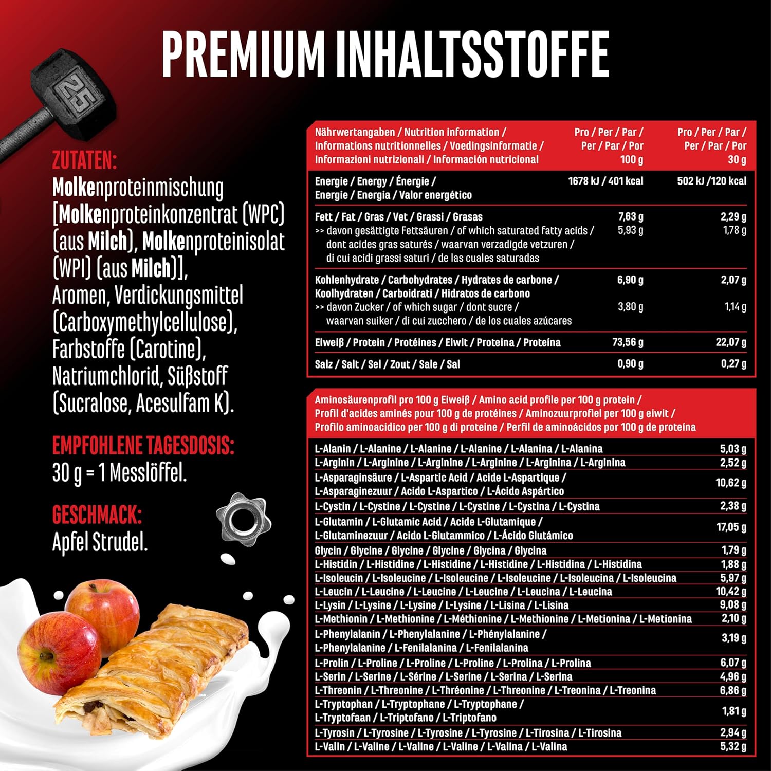 Whey Protein Komplex 1000g German Elite Nutrition