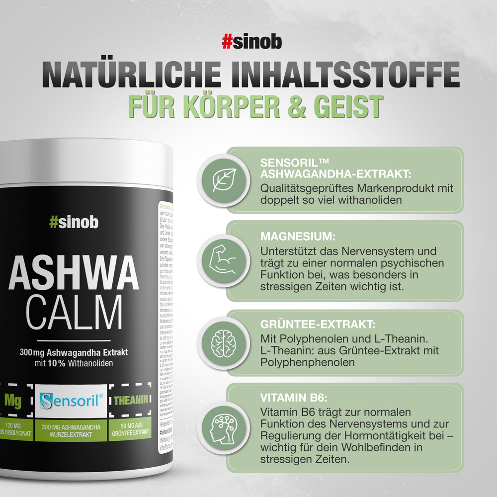Ashwagandha Ashwa Calm 120 Kapszula - Sinob