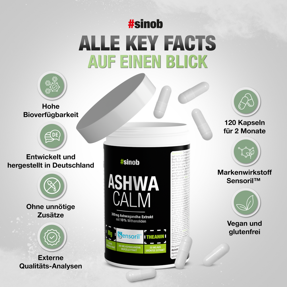 Ashwagandha Ashwa Calm 120 Kapszula - Sinob