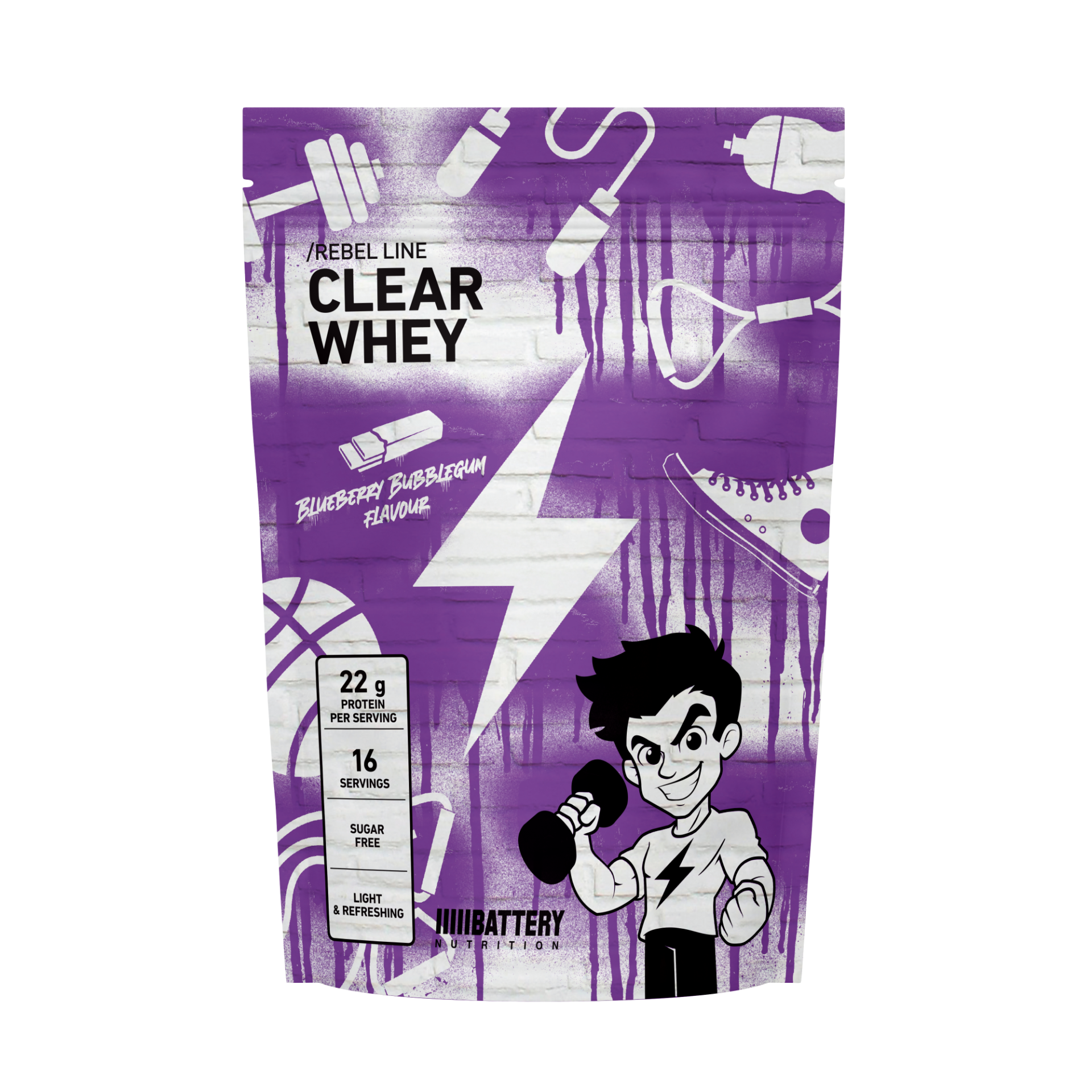 BATTERY REBEL Clear Whey 400g