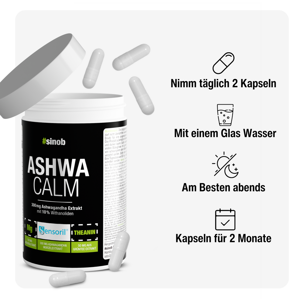Ashwagandha Ashwa Calm 120 Kapszula - Sinob