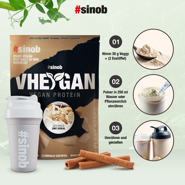 Veggy + Vheygan Vegán Protein 900g - Sinob