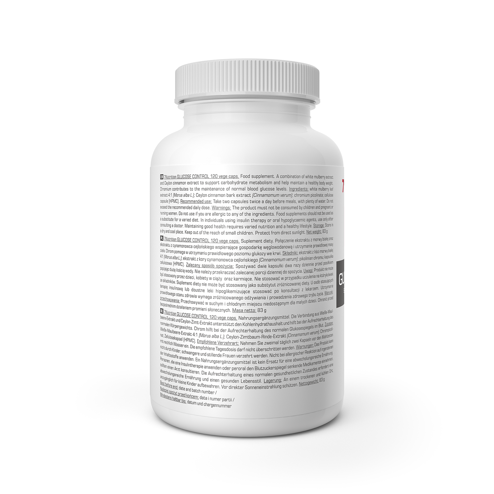 7Nutrition Glucose Control 120db vegán kapszula