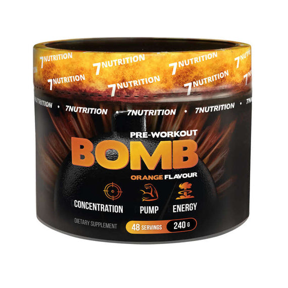 7NUTRITION BOMB 240G Narancs Izű