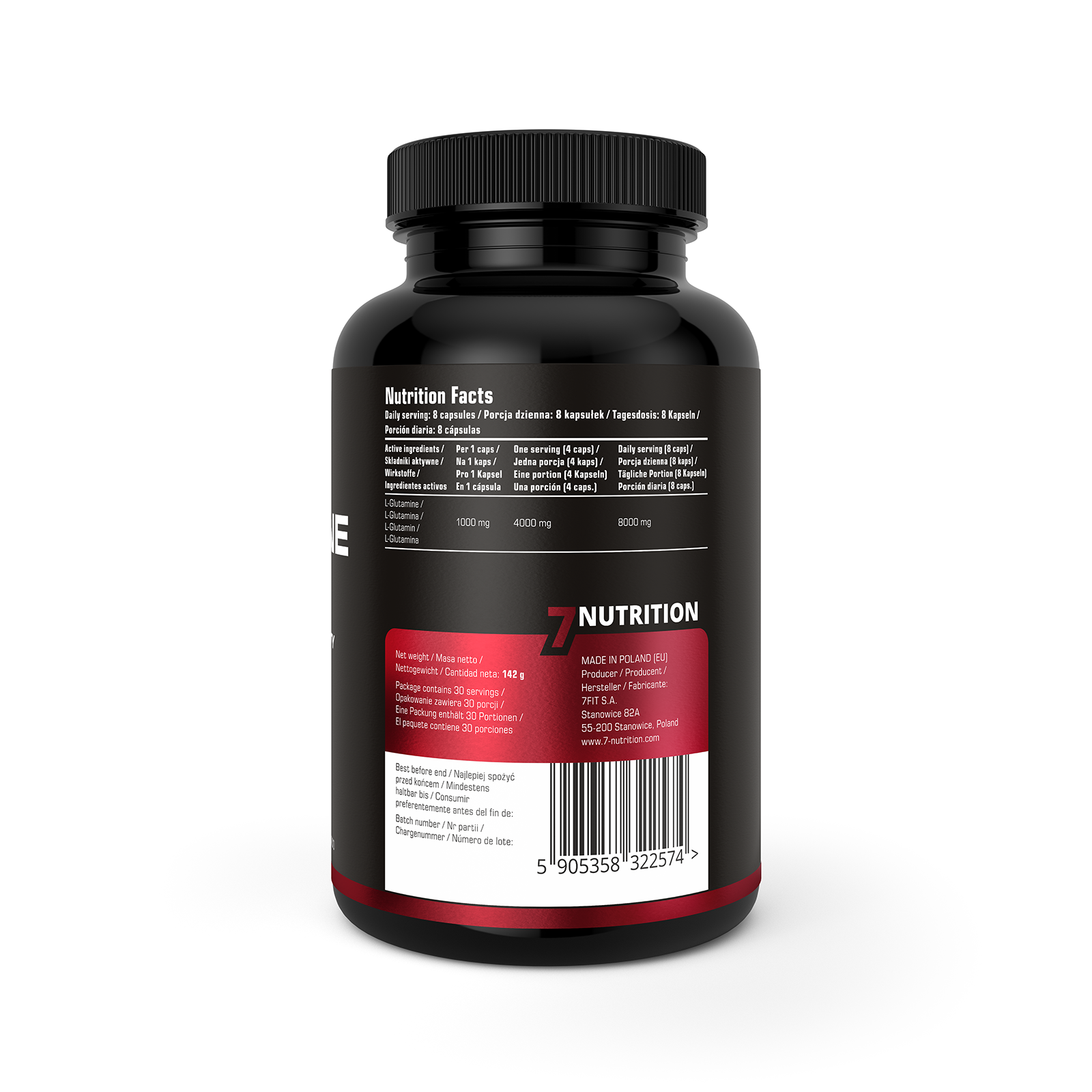 7 NUTRITION GLUTAMINE MAX 120db kapszula